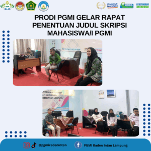 PRODI PGMI GELAR RAPAT PENENTUAN JUDUL SKRIPSI MAHASISWA/I PGMI